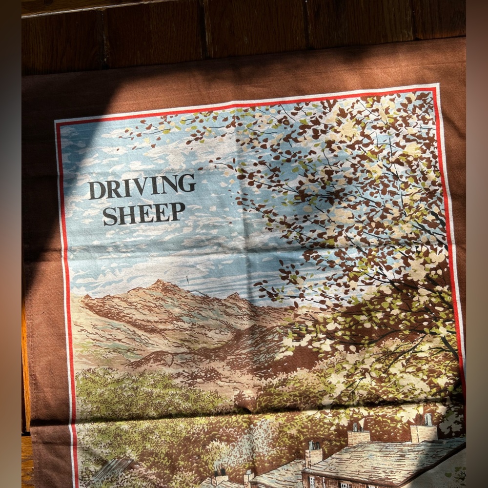 Collector’s Tea Towel - Driving Sheep 100% Cotton